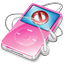 iPod Video Pink No Disconnect Icon 64x64 png
